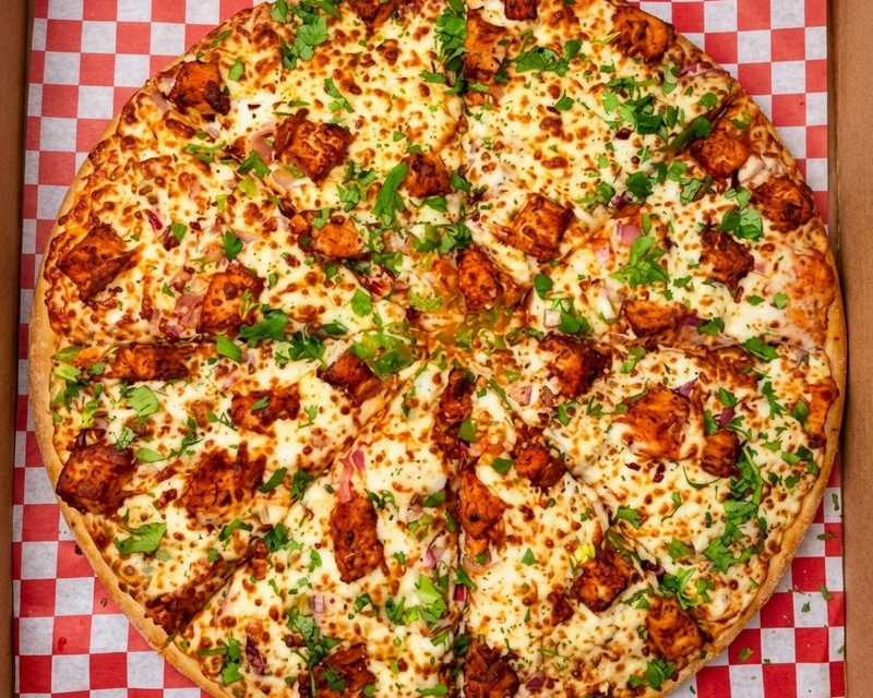 Tandoori Chicken Pizza at City South Pizza in Winnipeg, MB